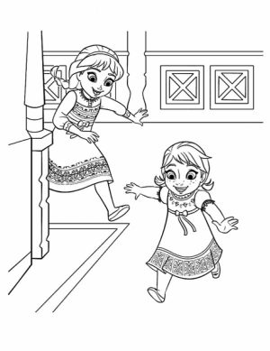 Disney Frozen Princess Anna Coloring Pages Free to Print   21276