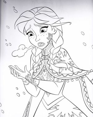 Disney Frozen Princess Anna Coloring Pages Free to Print   31672