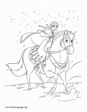 Disney Frozen Princess Anna Coloring Pages Free to Print   41477