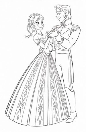 Disney Frozen Princess Anna Coloring Pages Free to Print   51723