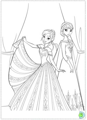 Disney Frozen Princess Anna Coloring Pages Free to Print   83822