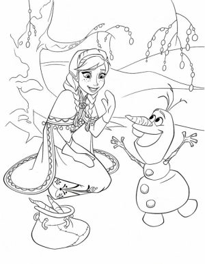 Disney Frozen Princess Anna Coloring Pages Free to Print   94915