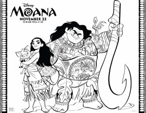 Disney Moana Coloring Pages   UH61C