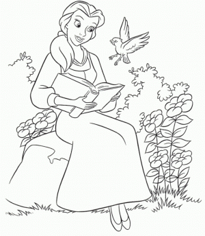 Disney Princess Belle Coloring Pages Online   63258