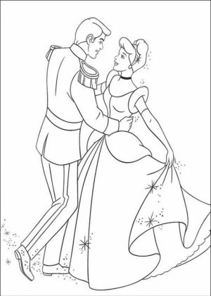 Disney Princess Cinderella Coloring Pages Printable   14267