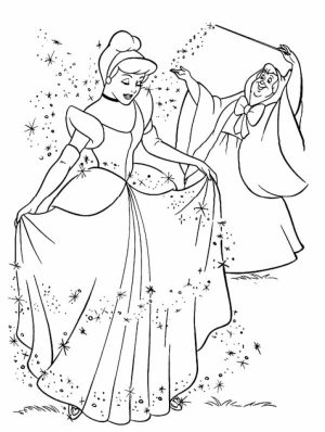 Disney Princess Cinderella Coloring Pages Printable   36519