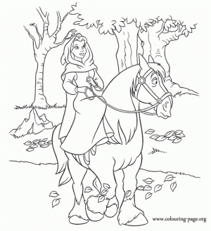 Disney Princess Coloring Pages of Belle for Girls   38957