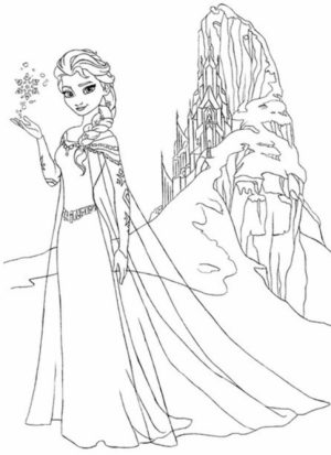 Disney Princess Elsa Coloring Pages Free to Print   21vxy