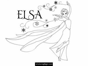 Disney Princess Elsa Coloring Pages Free to Print   52174