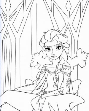 Disney Princess Elsa Coloring Pages Free to Print   AGR51