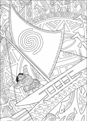 Disney Princess Moana Coloring Pages to Print   AF796