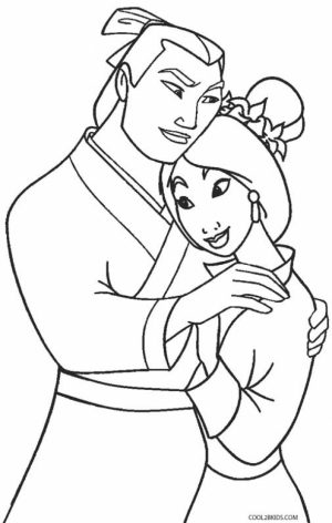 Disney Princess Mulan Coloring Pages   454lz