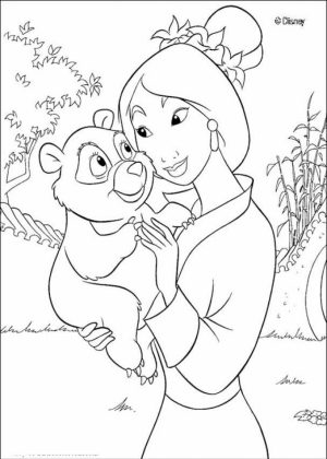 Disney Princess Mulan Coloring Pages   db874