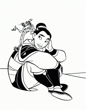 Disney Princess Mulan Coloring Pages   sl9g5