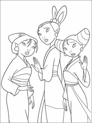 Disney Princess Mulan Coloring Pages   ta219