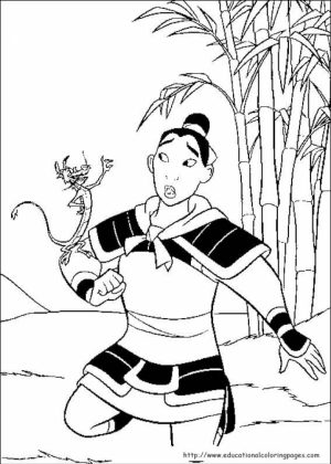 Disney Princess Mulan Coloring Pages   tr231