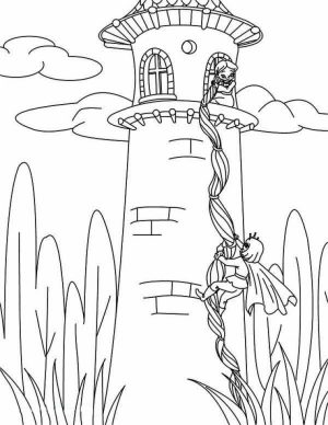 Disney Princess Rapunzel Coloring Pages   PV75B