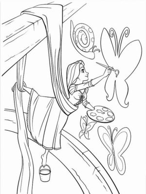 Disney Princess Rapunzel Coloring Pages   UX6V4