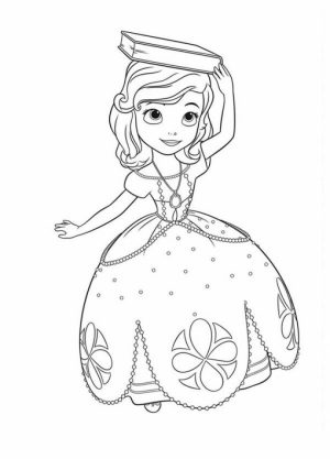 Disney Sofia the First Coloring Pages Printable   89401