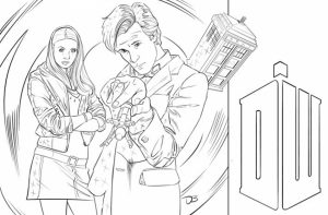 Doctor Who Coloring Pages Free for Kids   IX63T