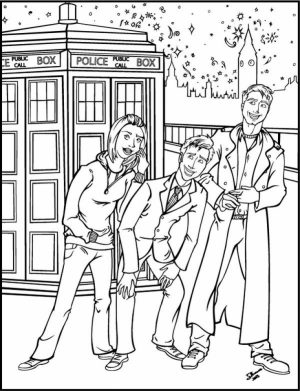 Doctor Who Coloring Pages Online Printable   B6QSA