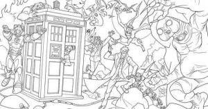 Doctor Who Coloring Pages to Print Online   625N6