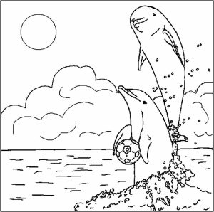 Dolphin Coloring Pages   Animal Printables for Kids   46519