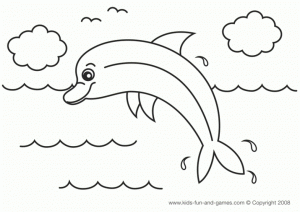 Dolphin Coloring Pages for Kids   37650