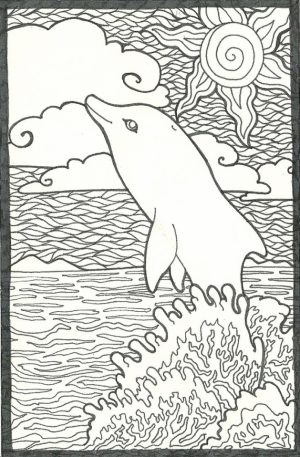Dolphin Coloring Pages Free to Print   38104