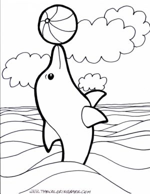Dolphin Coloring Pages to Print Out   3174