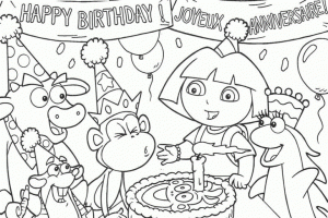Dora The Explorer Coloring Pages Free Printable   fyo119