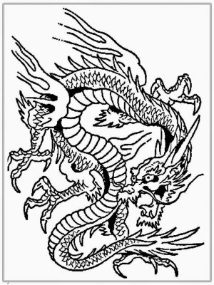 Dragon Coloring Pages for Adults Free   wah60