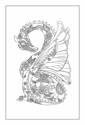 Dragon Coloring Pages for Adults to Print   261a1