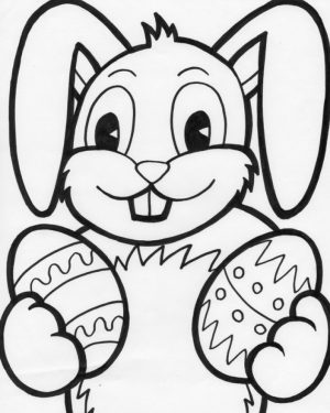 Easter Bunny Coloring Pages for Kids   07739