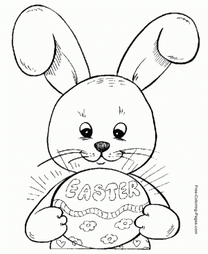 Easter Bunny Coloring Pages for Kids   47183