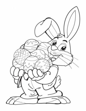 Easter Bunny Coloring Pages for Kids   64813