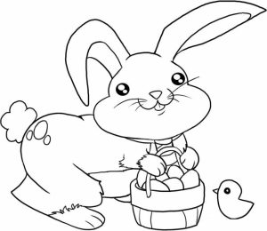 Easter Bunny Coloring Pages for Kids   65883