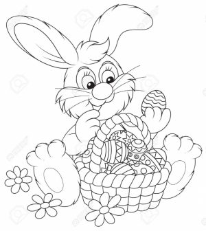 Easter Bunny Coloring Pages for Preschoolers   73610