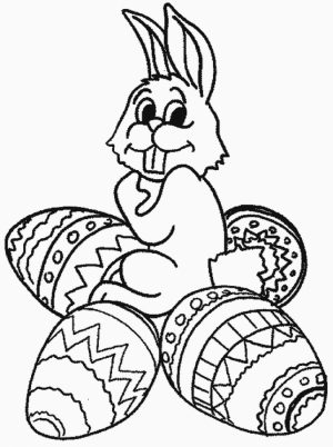 Easter Bunny Coloring Pages for Toddlers   07810