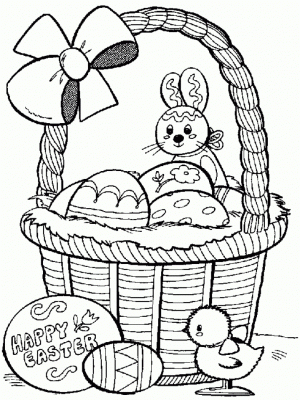 Easter Bunny Coloring Pages for Toddlers   64960
