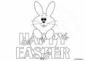 Easter Bunny Coloring Pages for Toddlers   74513