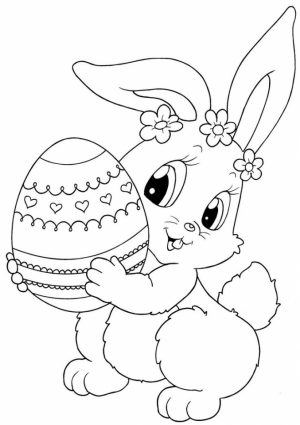 Easter Bunny Coloring Pages for Toddlers   85718