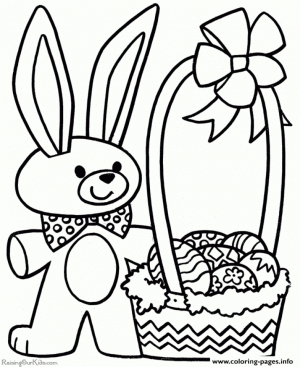 Easter Bunny Coloring Pages for Toddlers   96061