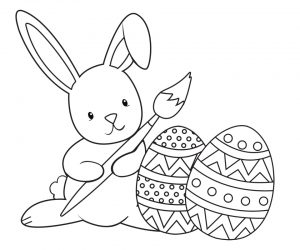 Easter Bunny Coloring Pages Free   51992
