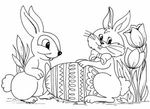 Easter Bunny Coloring Pages Free   63122