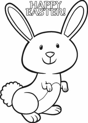 Easter Bunny Coloring Pages Free Printable   46721