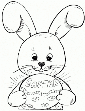 Easter Bunny Coloring Pages Printable   34121