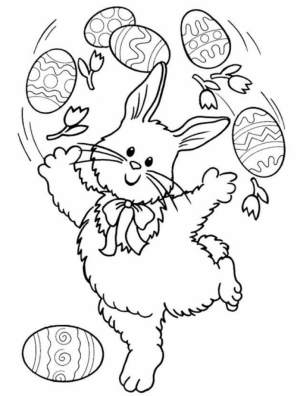 Easter Bunny Coloring Pages Printable   39601