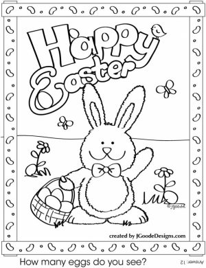 Easter Bunny Coloring Pages Printable   42585