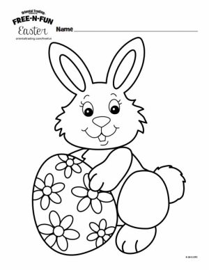 Easter Bunny Coloring Pages Printable   56381